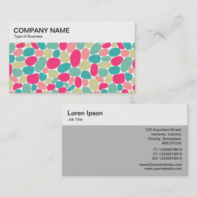 Top-Panel - Abstrakt 160417 - Colors Business Card Visitenkarte (Vorne/Hinten)