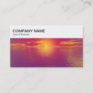 Top Panel - Sunrise/Sunset Business Card Visitenkarte