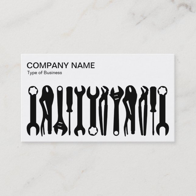 Top Panel - Tools Business Card Visitenkarte (Vorderseite)