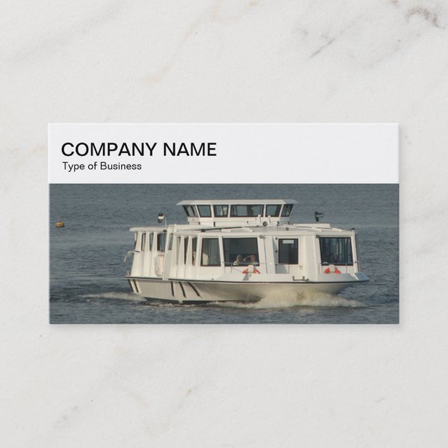 Top-Panel - Water Bus Business Card Visitenkarte (Vorderseite)
