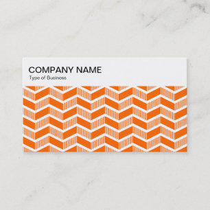 Top Panel - Zickzack Muster - Orange Visitenkarte