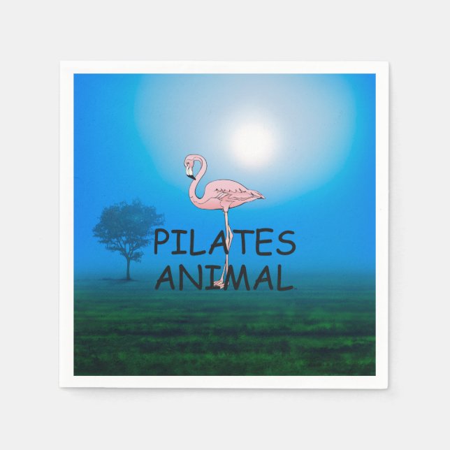 TOP Pilates Animal Serviette (Vorderseite)