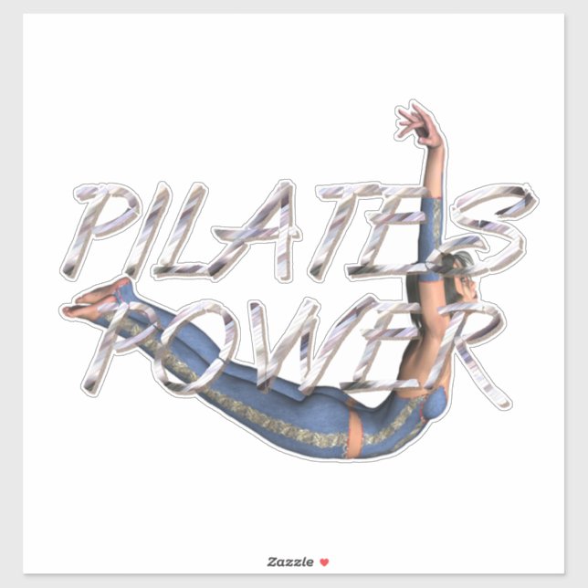 TOP Pilates Kraft Aufkleber (Blatt)