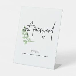 Top-Platzierung für das Wifi-Kennwort Sockelschild