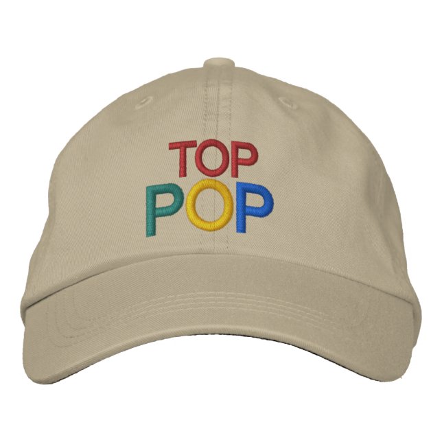 TOP-POP durch SRF Bestickte Baseballkappe (Vorderseite)