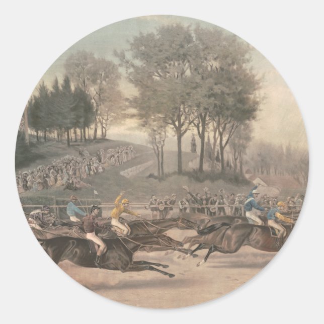 TOP Racing Fan Runder Aufkleber (Vorderseite)