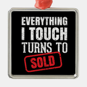 Top Realtor Christmas Ornament Aus Metall