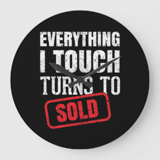 Top Realtor Große Wanduhr