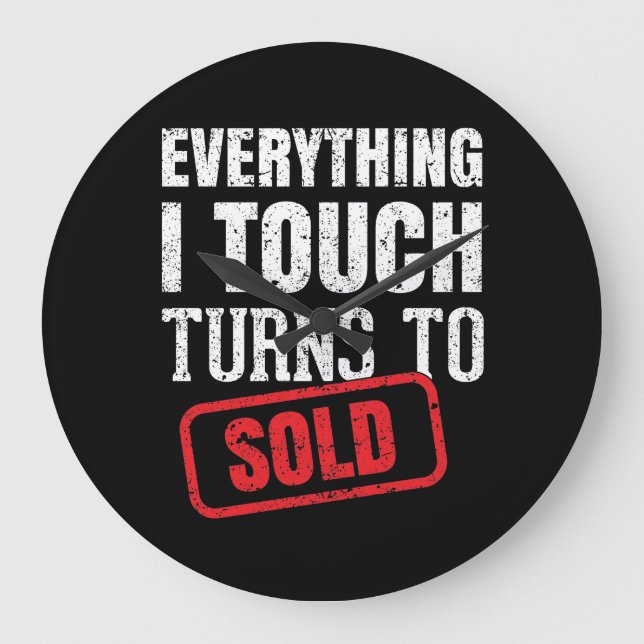 Top Realtor Große Wanduhr (Vorderseite)