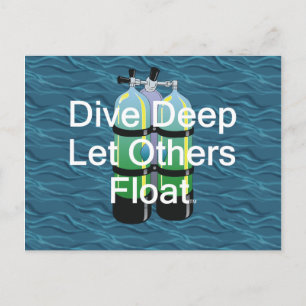 TOP Scuba Diving Postkarte