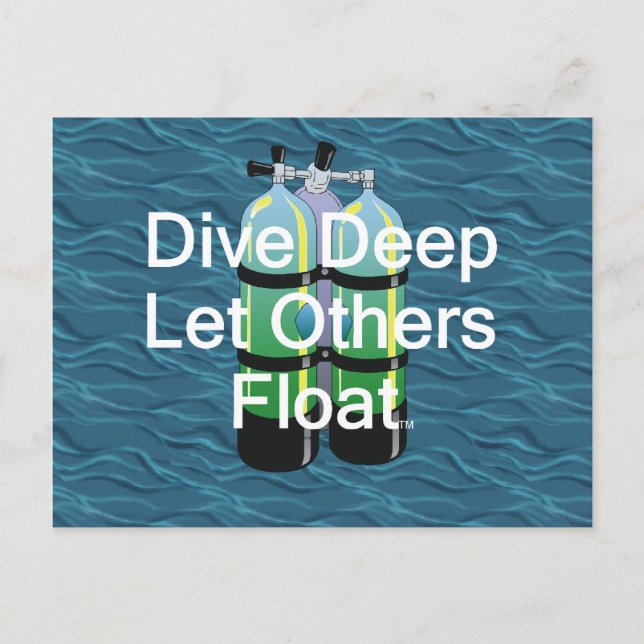TOP Scuba Diving Postkarte (Vorderseite)