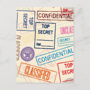 Top Secret - Behalten Postkarte