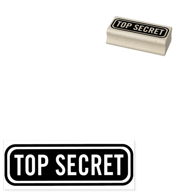 Top Secret Briefmarke Gummistempel (Stempel)