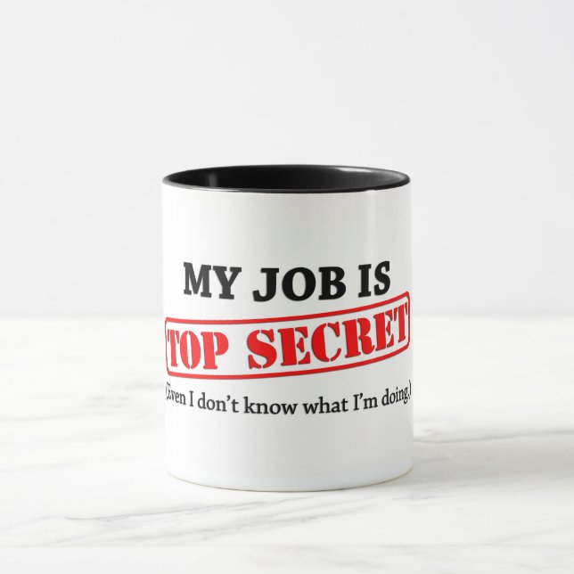 Top Secret Job Tasse (Zentrum)