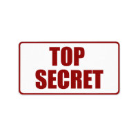 Top Secret Medium size label