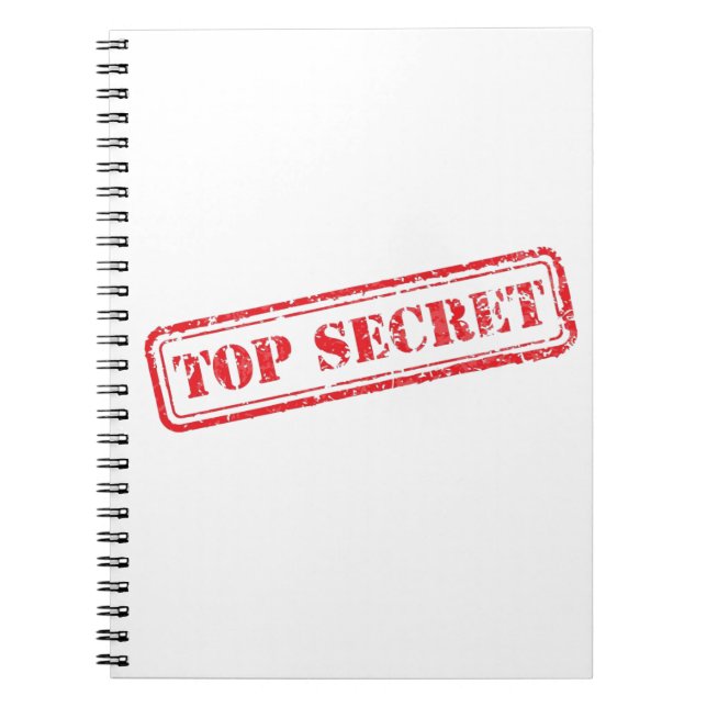 Top Secret Notebook Notizblock (Vorderseite)
