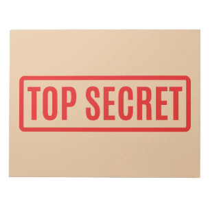 Top Secret Notizblock