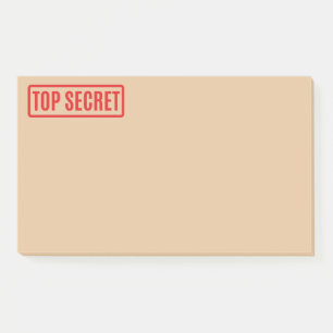 Top Secret Post-it Notes Klebezettel
