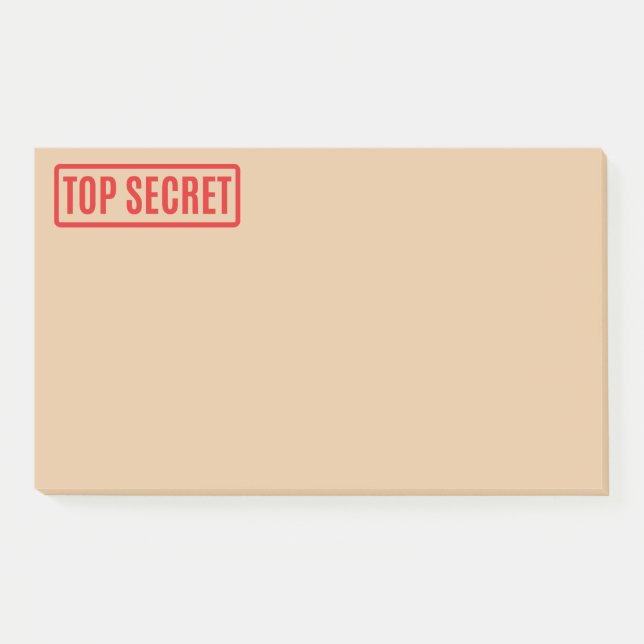 Top Secret Post-it Notes Klebezettel (Vorderseite)