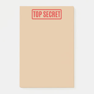 Top Secret Post-it Notes Klebezettel