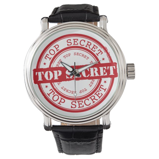Top Secret Siegel Armbanduhr (Vorderseite)