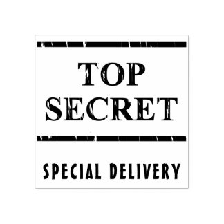 Top Secret / Sonderlieferung Gummistempel