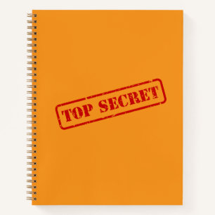Top Secret Stamps Funny Fun Journal-Notebook Notizbuch