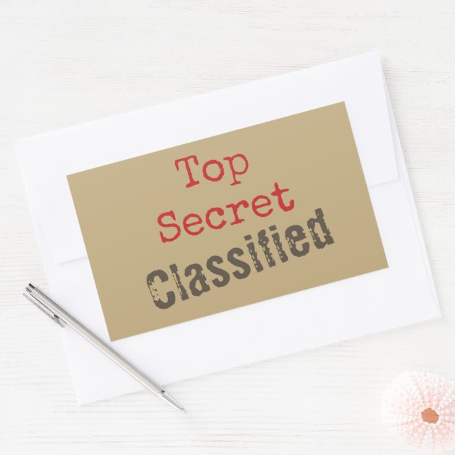 Top Secret Stickers (Umschlag)