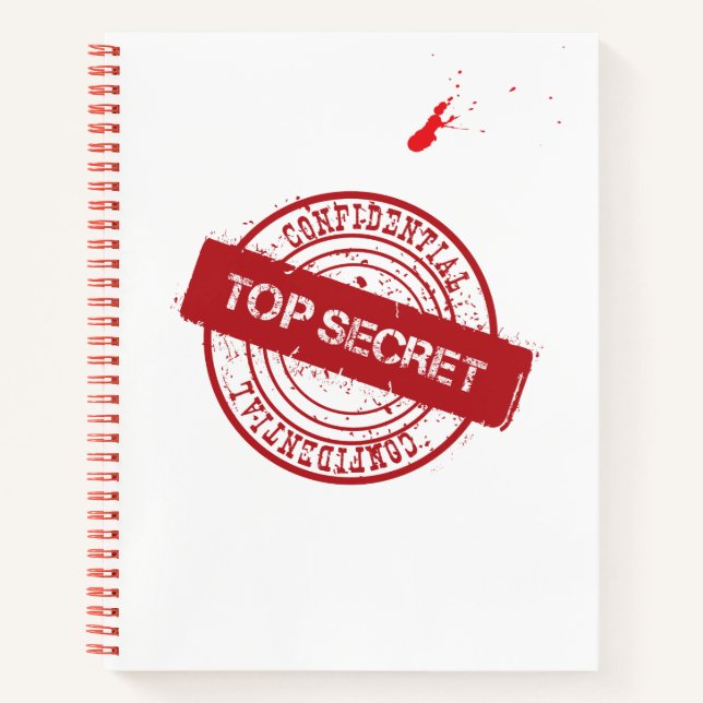 Top Secret-Tagebuch Notizbuch (Vorderseite)