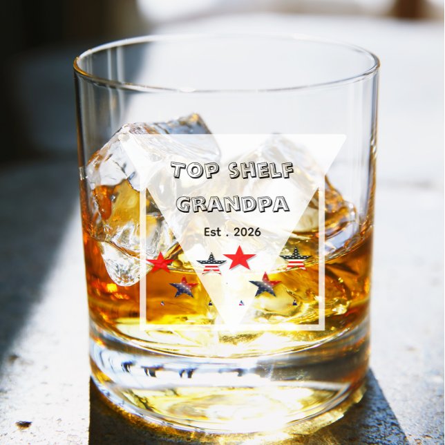 Top Shelf Opa Gravierte Mode Whiskyglas (Von Creator hochgeladen)