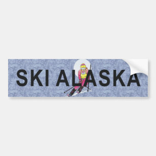 TOP Ski Alaska Autoaufkleber