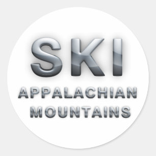TOP Ski Appalachian Runder Aufkleber