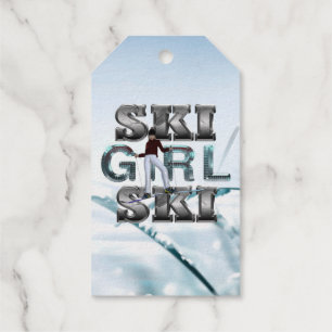 TOP Ski Girl Ski Geschenkanhänger