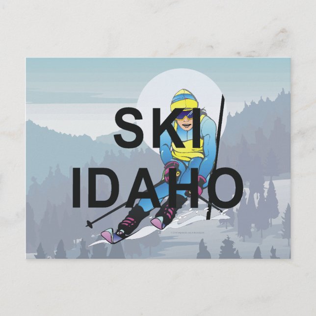 TOP Ski Idaho Postkarte (Vorderseite)