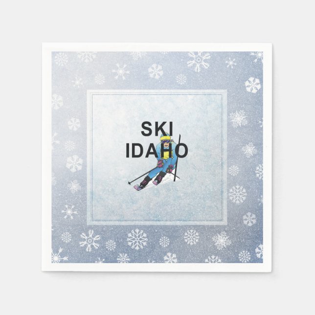 TOP Ski Idaho Serviette (Vorderseite)