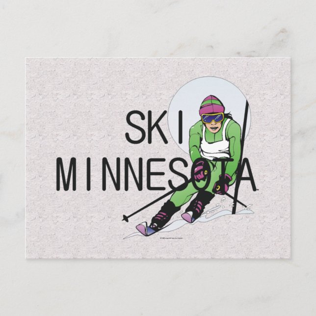 TOP Ski Minnesota Postkarte (Vorderseite)