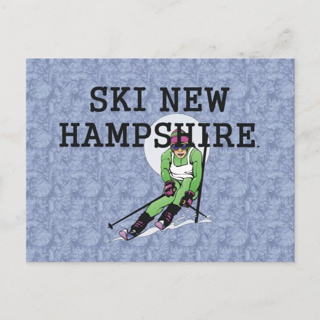 TOP Ski New Hampshire Postkarte (Vorderseite)