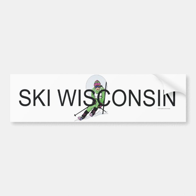 TOP Ski Wisconsin Autoaufkleber (Vorne)