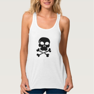 Top-Skull für Frauen im Racerback Tank Top