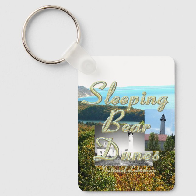 TOP Sleeping Bear Dunes Keychain Schlüsselanhänger (Vorderseite)