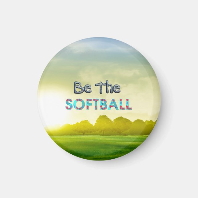 TOP Softball-Motto Magnet (Vorne)