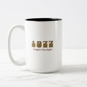 Top-Song 1977 nach Jahr Zweifarbige Tasse