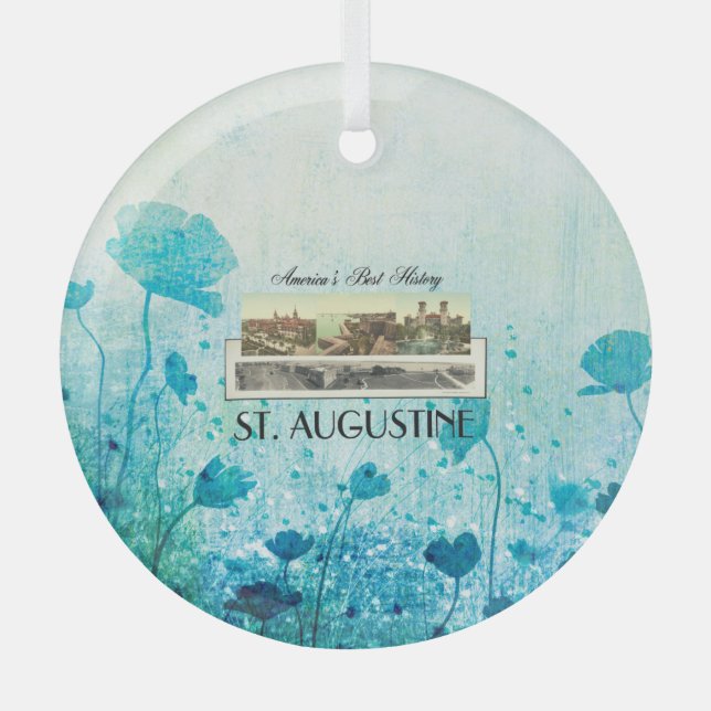 TOP St. Augustine Glas Ornament Ornament Aus Glas (Vorderseite)
