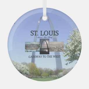 TOP St. Louis Gateway Glass Ornament Aus Glas