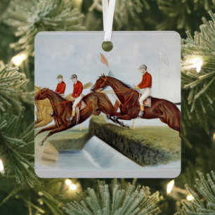 TOP Steeplechase Metal Ornament Aus Metall