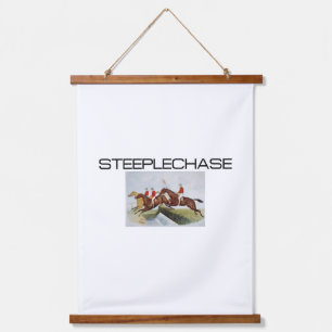 TOP Steeplechase Wandteppich Mit Holzrahmen