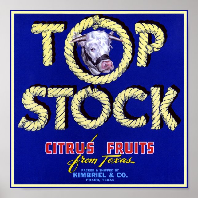 Top Stock Cow Poster (Vorne)