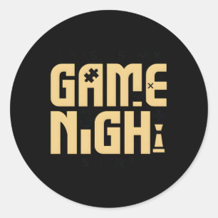 Top-Strategie-Gamer des Board Gaming Table Runder Aufkleber