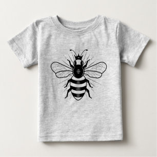 Top-T - Shirt für Queen Bee Baby / Grau