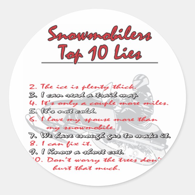 Top-Ten-on-Black-Ping Runder Aufkleber (Vorderseite)